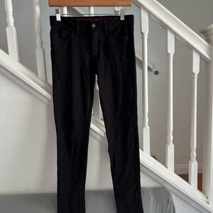 Joe's Jeans Womens Size 27‎ Black Skinny Leg Stretch Mid Rise